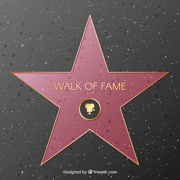 Walk of fame star background