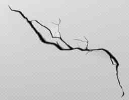 Free vector wall crack texture broken ground line effect