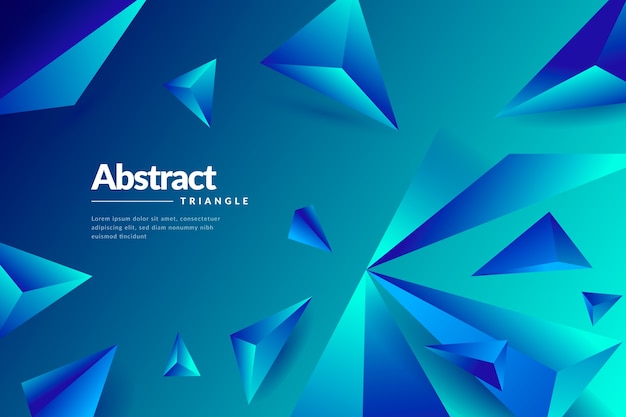 Wallpaper with 3d geometrical shapes