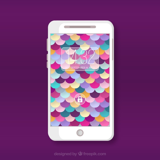 Free Vector wallpaper with colorful shapes