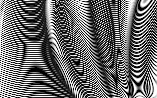 Free Vector warped lines background