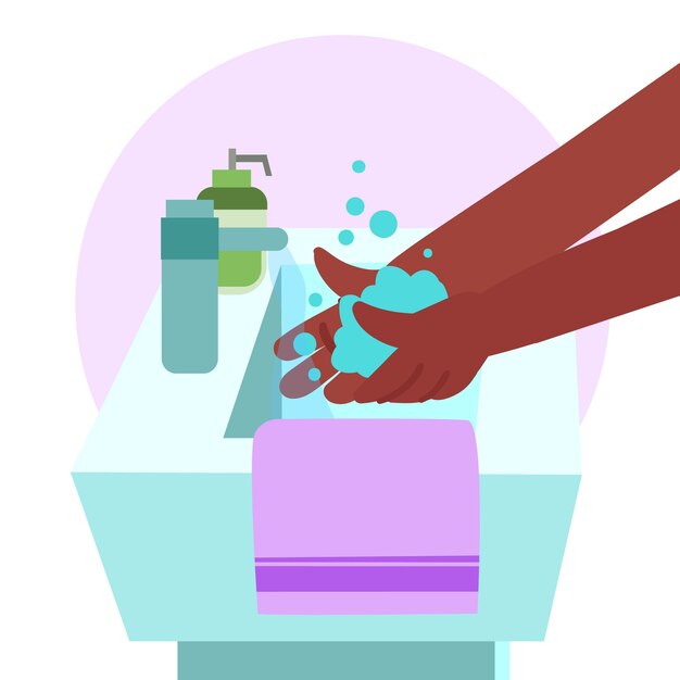 Wash your hands concept