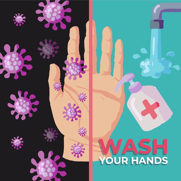 Wash your hands design