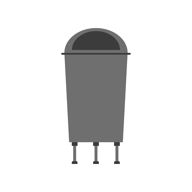 Free vector waste can of garbage types container bin management and recycle trash vector rubbish