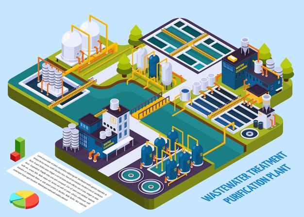 Waste Water Treatment Isometric 