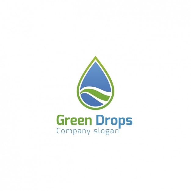 Free Vector water company logo template