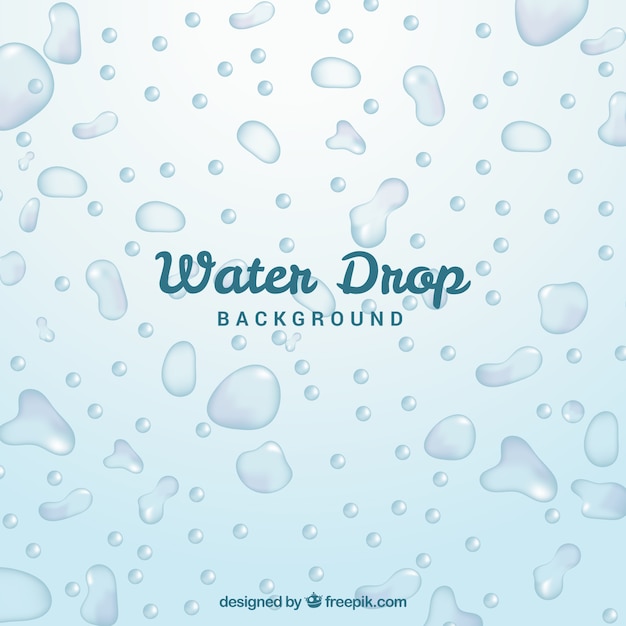 Water drops background in realistic style