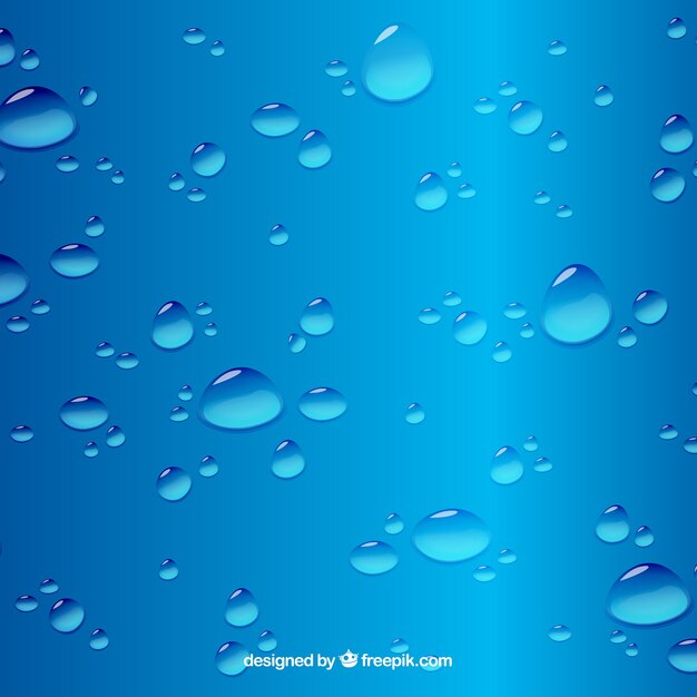 Water drops background in realistic style