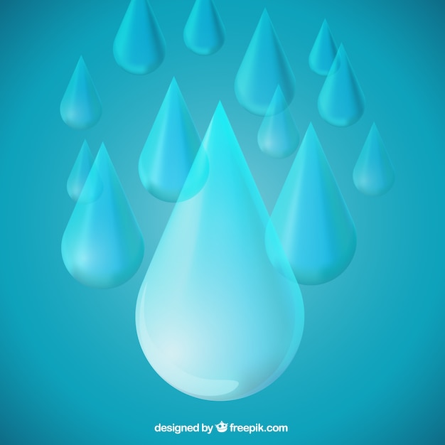 Free Vector water drops collection