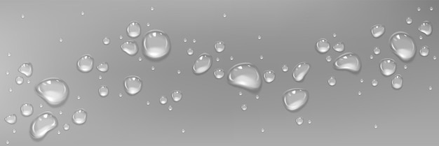 Free Vector water drops on wet surface