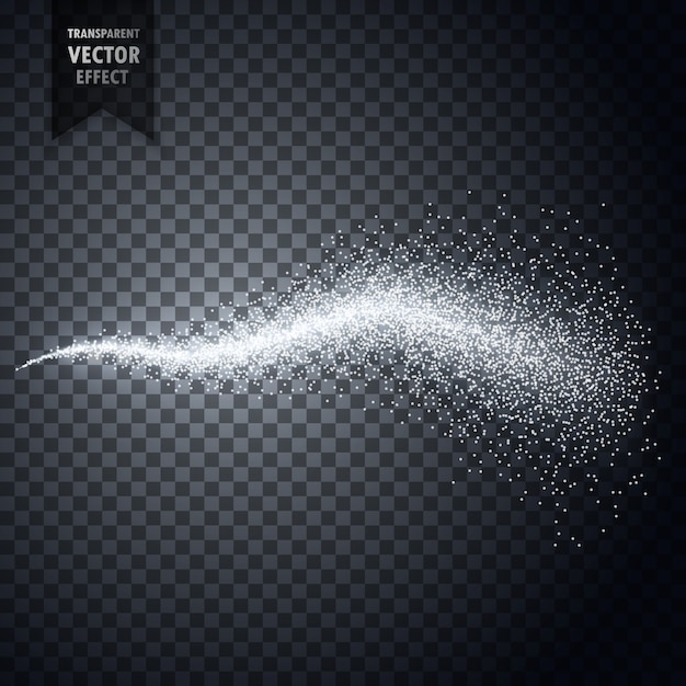 Water spray particles