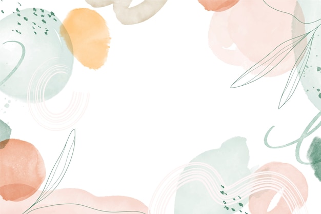 Free Vector watercolor abstract doodle background