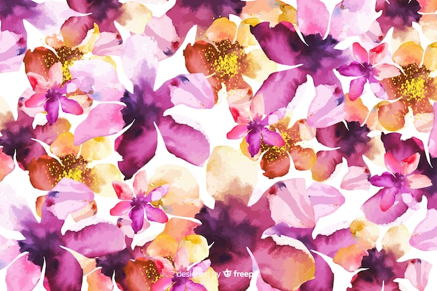 Free Vector watercolor abstract gradient floral background