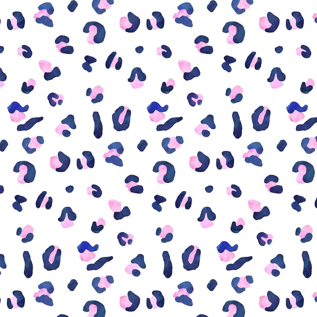 Free Vector watercolor animal print pattern