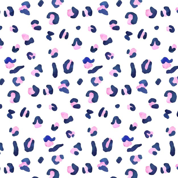 Watercolor animal print pattern