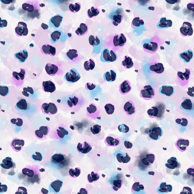 Watercolor animal print pattern