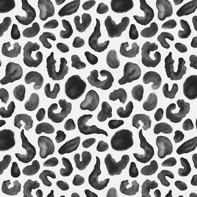 Watercolor animal print pattern