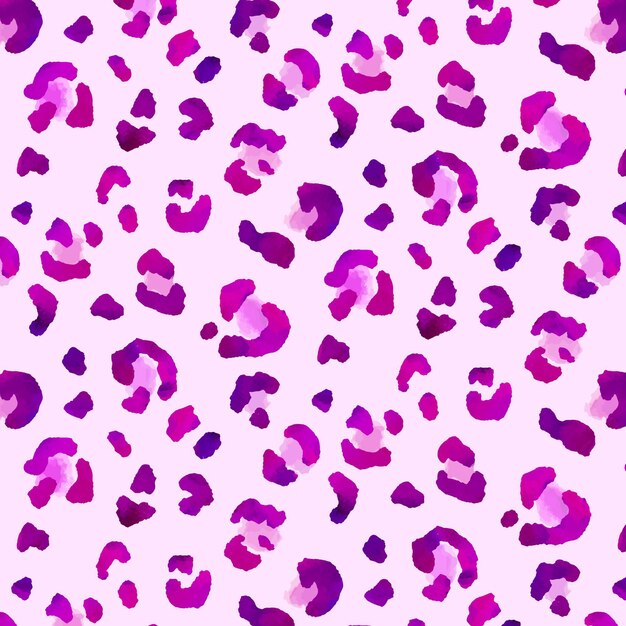 Watercolor animal print pattern