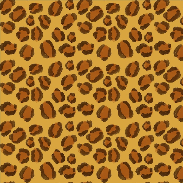 Watercolor animal print pattern