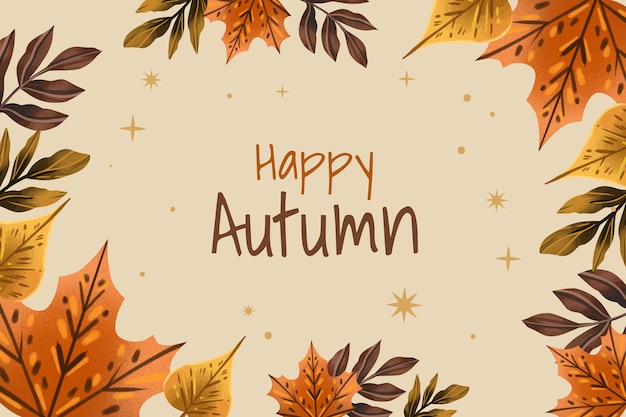 Watercolor autumn celebration background