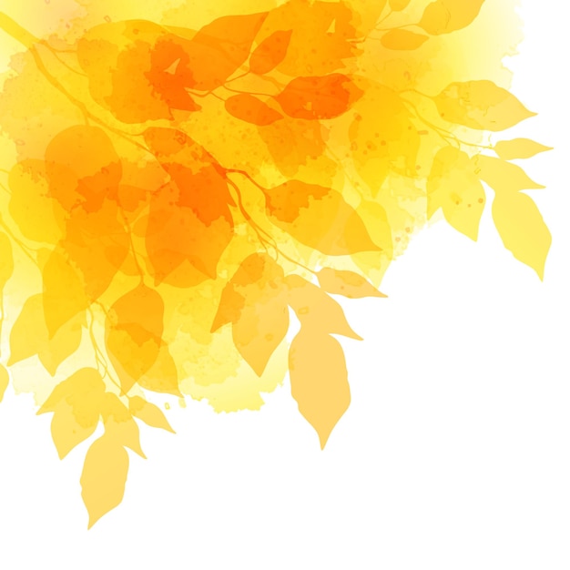 Free Vector watercolor autumnal leaves