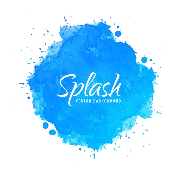 Watercolor background hand paint splash