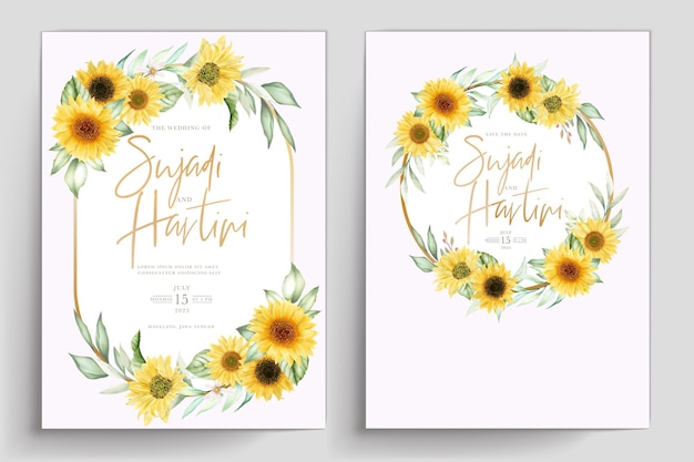 watercolor background sun wreath background design