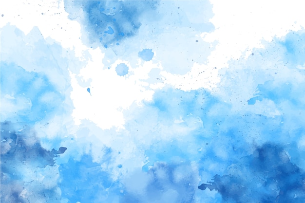 Watercolor blue background