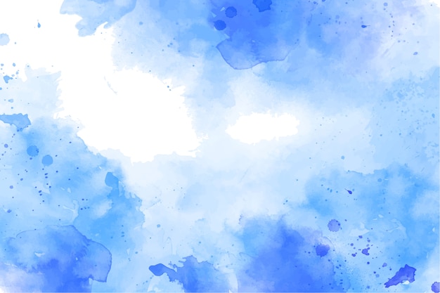 Watercolor blue background