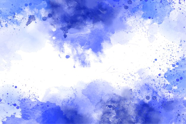 Watercolor blue background