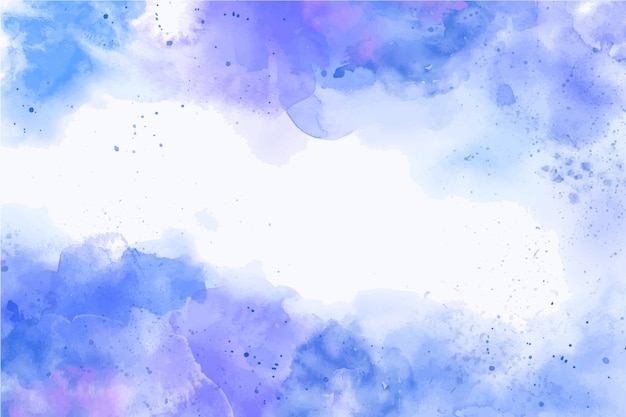 Watercolor blue background