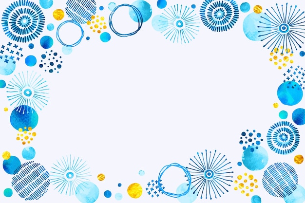 Free Vector watercolor blue dots background