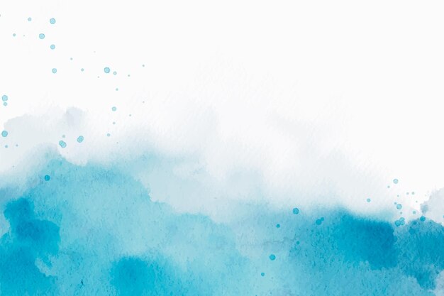 Watercolor blue winter background