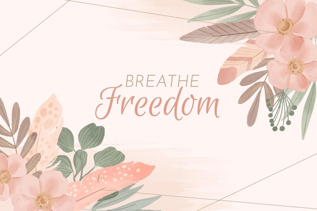 Free Vector watercolor boho background