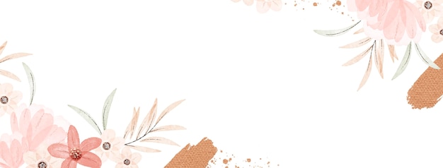 Watercolor boho facebook cover