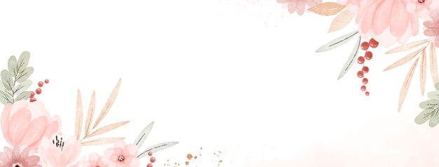 Watercolor boho facebook cover