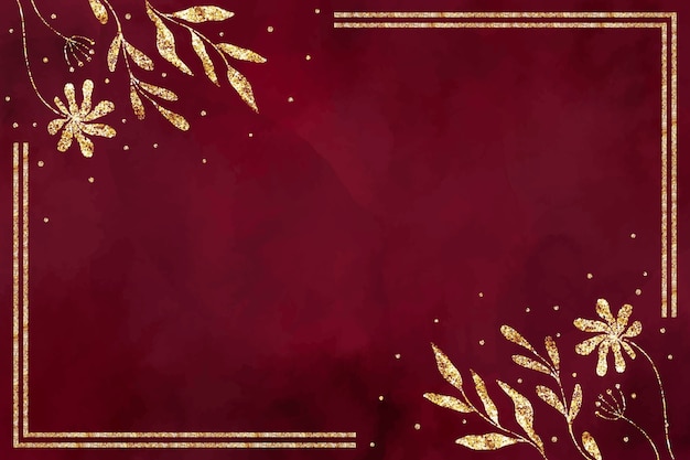 Free Vector watercolor burgundy and gold background