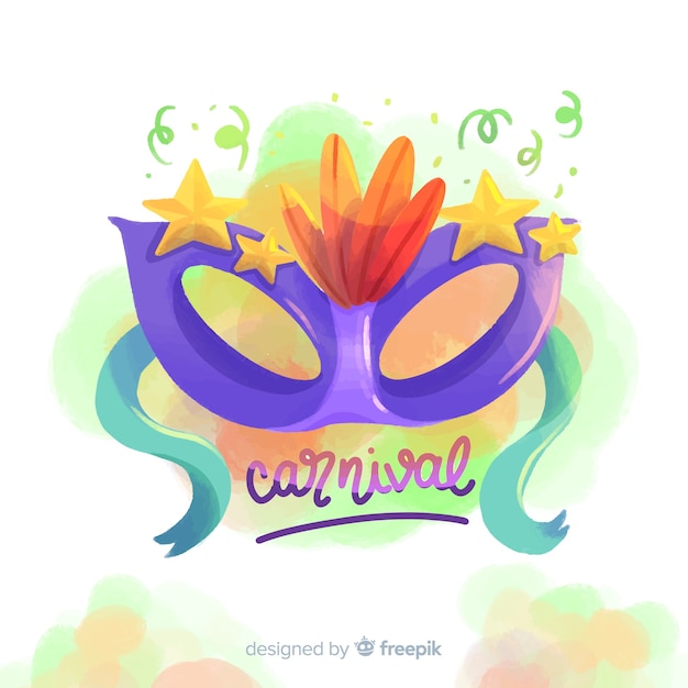 Free Vector watercolor carnival background