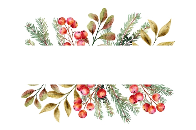 Free Vector watercolor christmas background