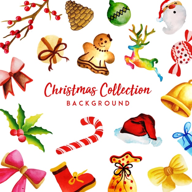 Watercolor Christmas Collection