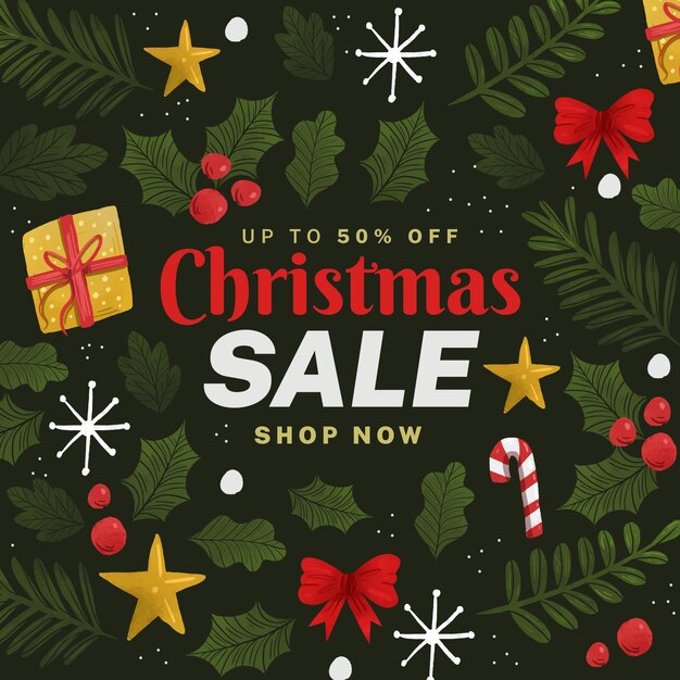 Watercolor christmas sale