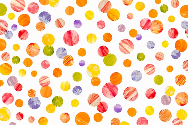 Free Vector watercolor dotty pattern in warm colors