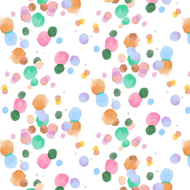 Watercolor dotty pattern