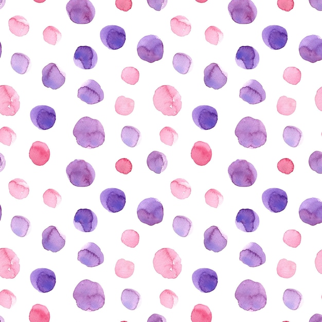 Watercolor dotty pattern