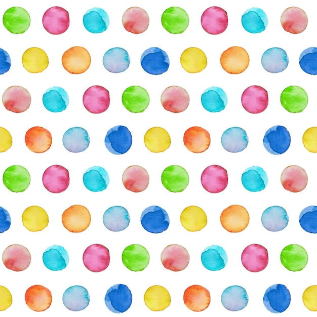 Watercolor dotty pattern