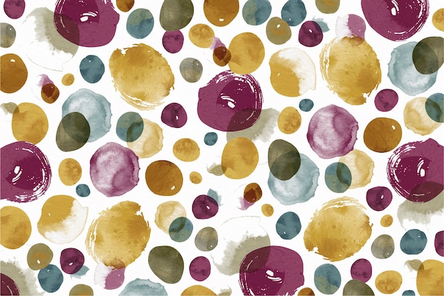 Watercolor dotty pattern