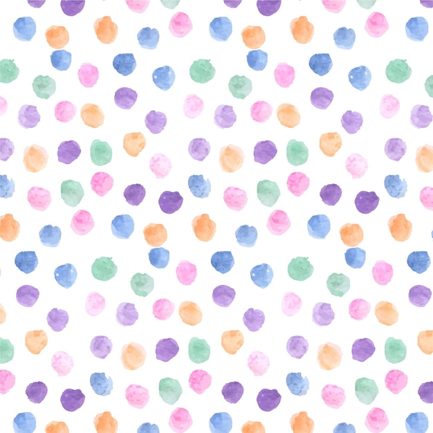 Watercolor dotty pattern