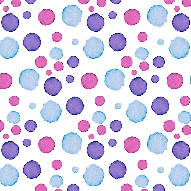 Watercolor dotty pattern