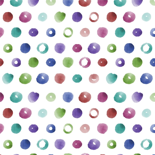 Watercolor dotty pattern