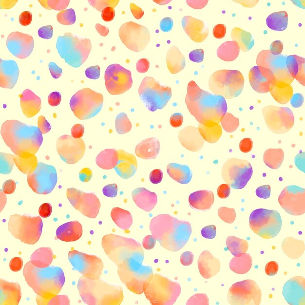 Watercolor dotty pattern